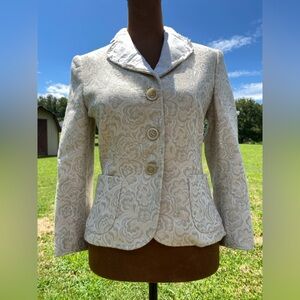 Cream Moschino Blazer Jacket:Regencycore Glamour Glam Business Career Job